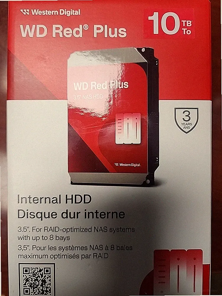 10TB WD Red Plus NAS Internal Hard Drive HDD - WD100EFGX