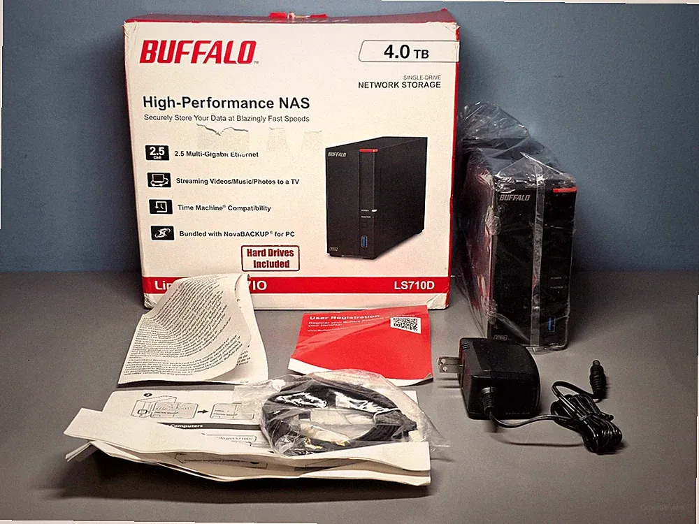 Buffalo 4.0TB Link Station 710 NAS Single-Drive Network Storage LS710D w/HDD