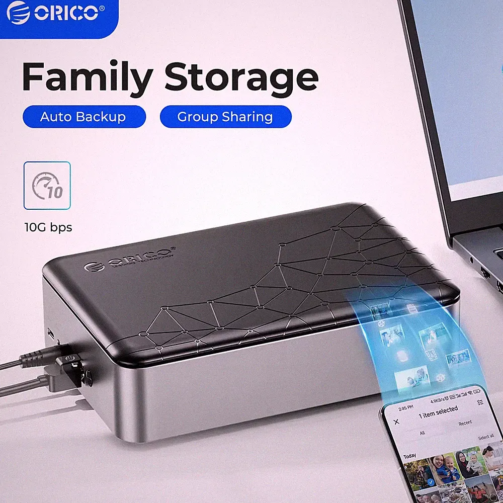 ORICO Personal Cloud Storage Network Attached Storage 2.5'' Hard Drive Enclosure