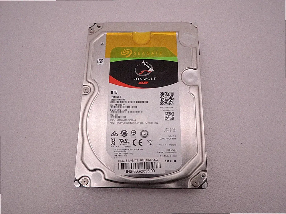 Seagate IRONWOLF NAS ST8000VN0022 HDD 8TB 3.5" SATA III 6Gb/s Hard Drive 100%