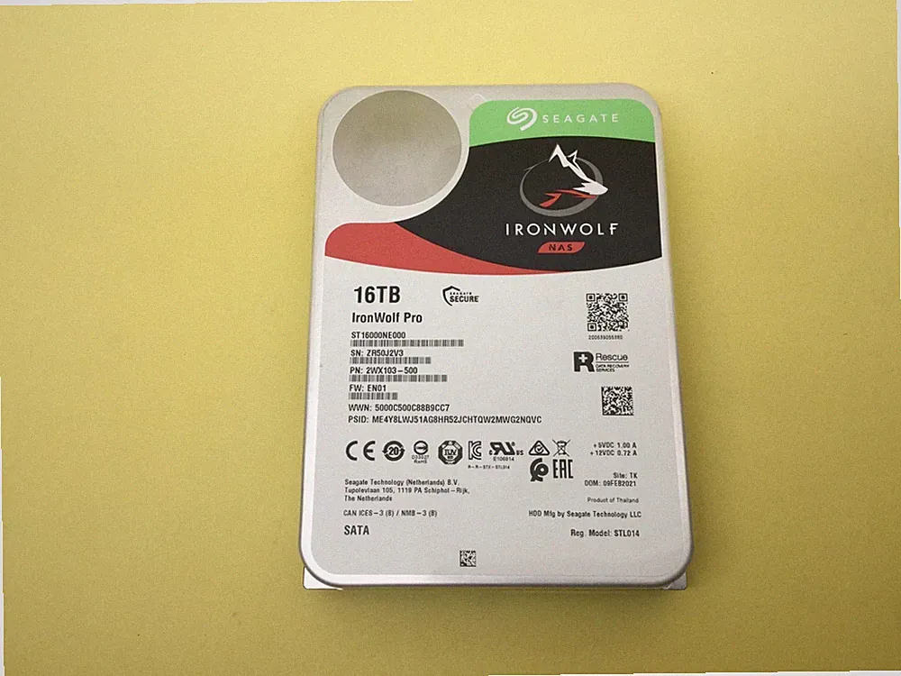 Seagate IronWolf Pro 16TB 7200rpm SATA 6Gb/s 3.5" NAS Hard Drive ST16000NE000