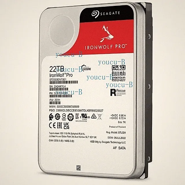 Seagate IronWolf Pro ST22000NT001 22 TB 7200 rpm NAS 6Gb/s Hard drive