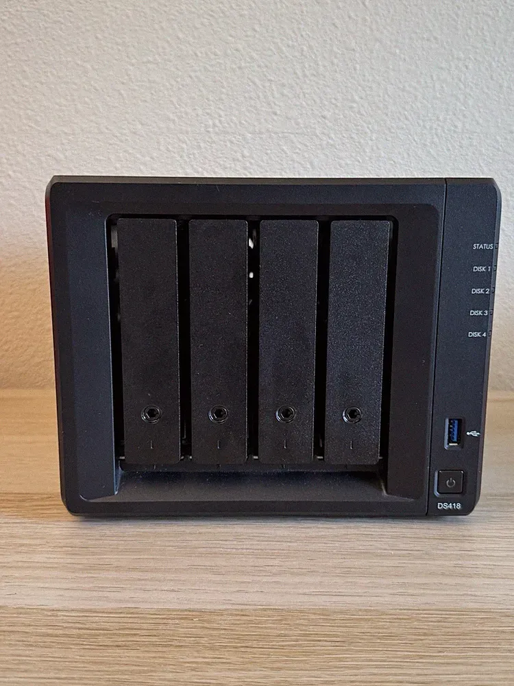 Synology DiskStation DS418 4-Bay NAS for Home or Office Users Diskless - Black