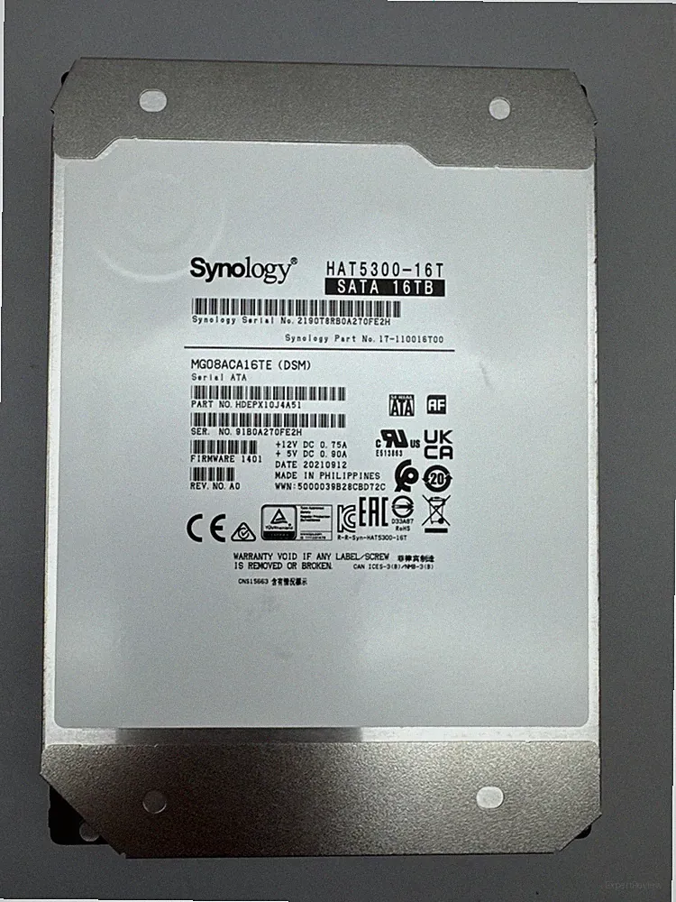 Synology HAT5300-16T 16TB 7200RPM 3.5" SATA Enterprise HDD NAS Drive
