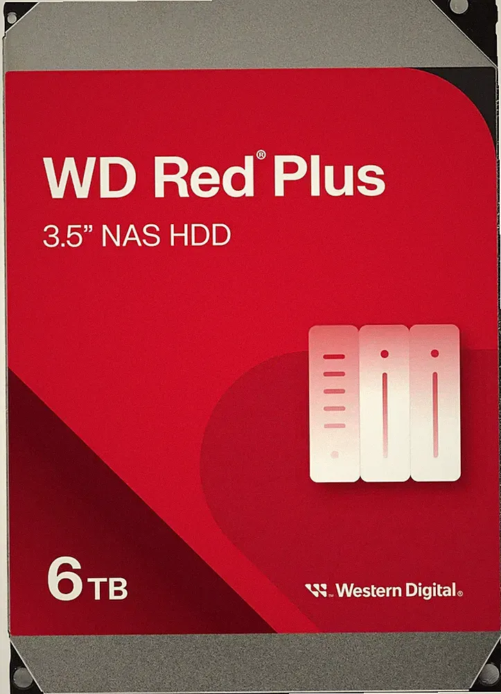 WD Red Plus 6TB NAS Internal Hard Drive WD60EFPX