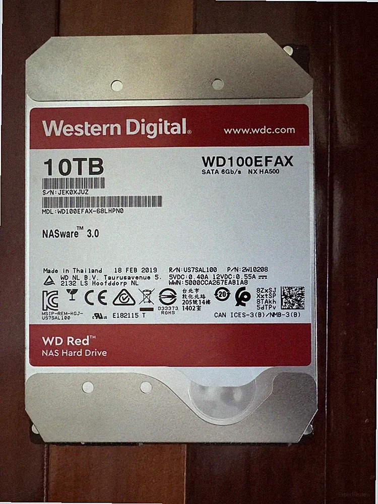 Westerb Digital Hard Drive WD Red NAS 10TB WD100EFAX-68LHPN0